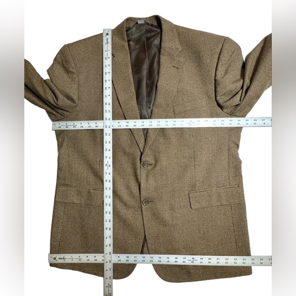 Joseph & Feiss 46R Brown & Black Checkered Sport Coat - Picture 3 of 6